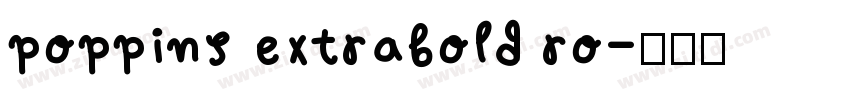 poppins extrabold ro字体转换